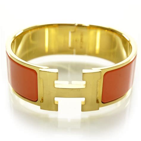 hermes wide h bracelet price|Hermes enamel h bracelet.